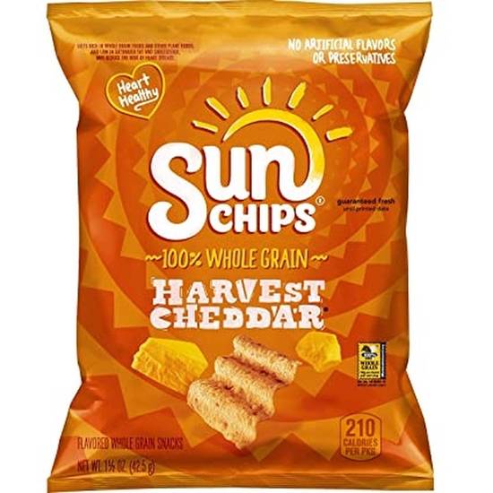 Order Sun Chips - Harvest Cheddar food online from Get Fruity Cafe #2 store, College Park on bringmethat.com