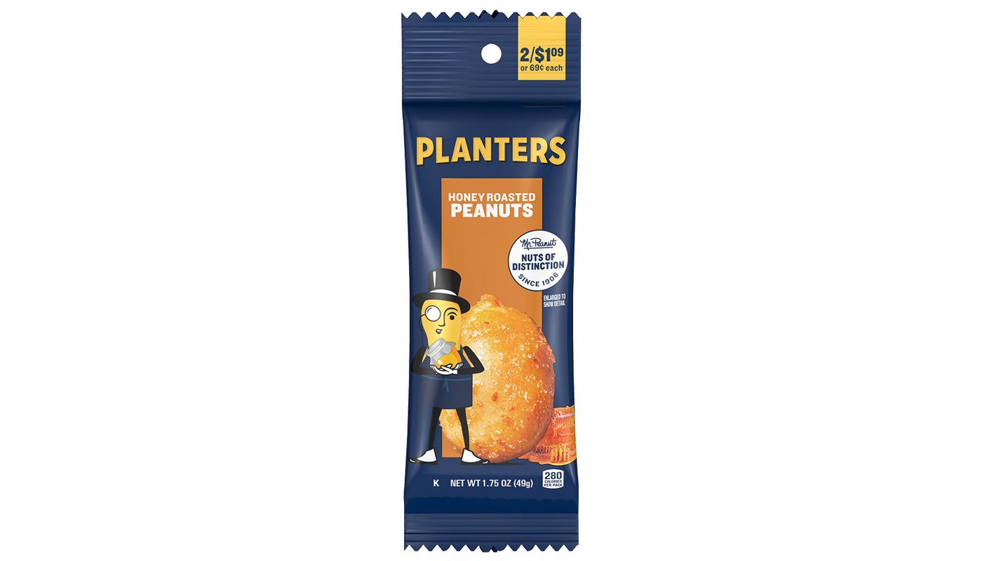 Order Planters Honey Roasted Peanuts 1.75oz food online from QuickChek store, Lake Katrine on bringmethat.com