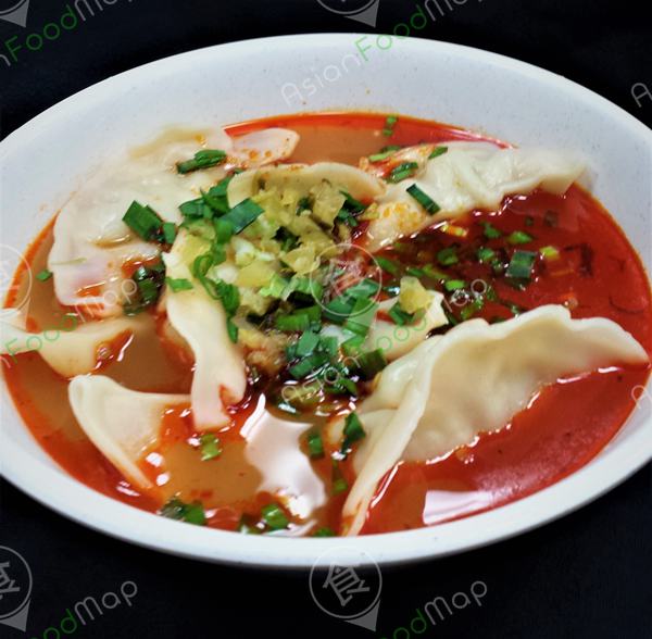 Order Hot and Sour Dumpling Soup food online from Tangled Noodles store, Milwaukee on bringmethat.com