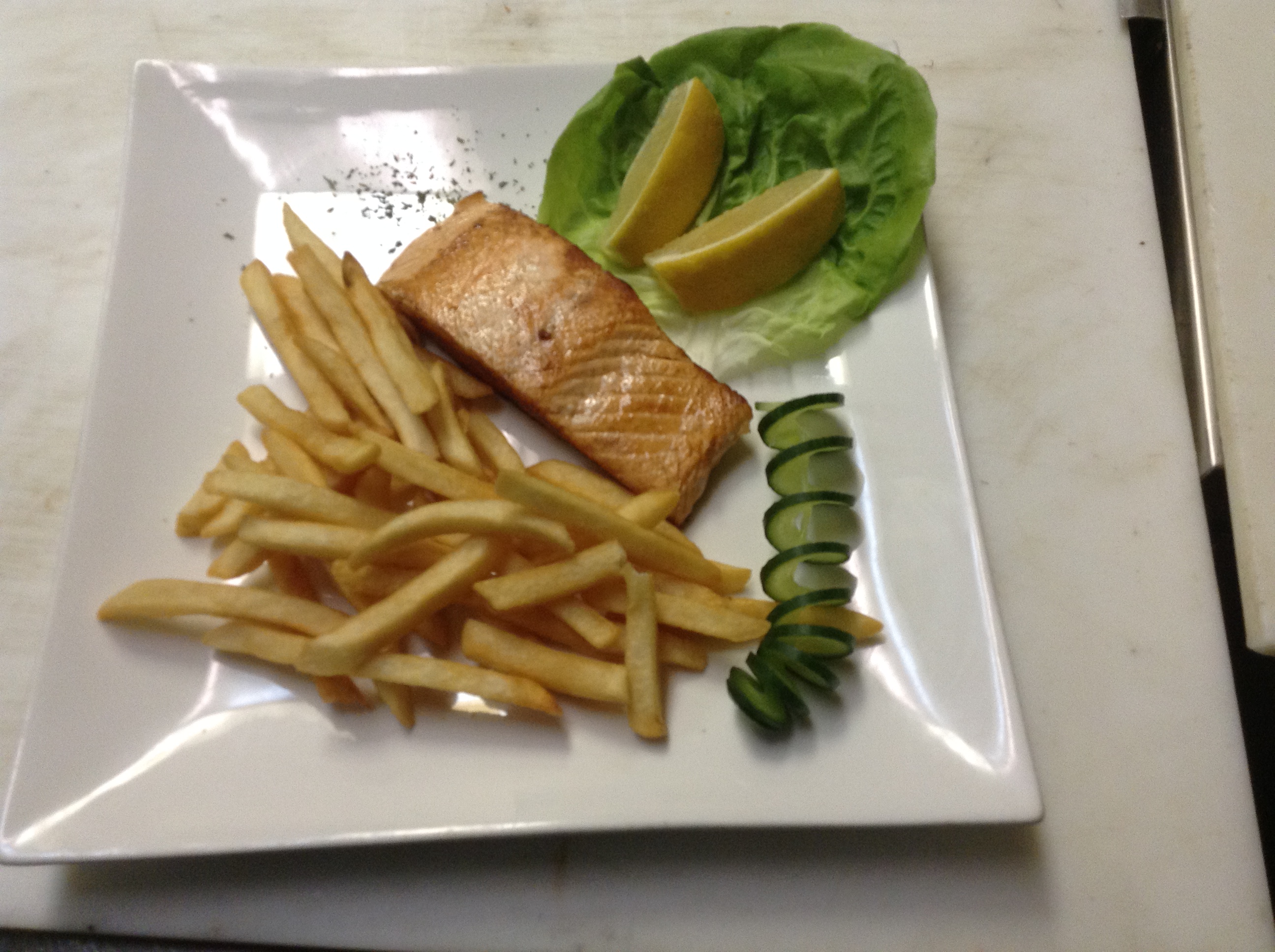 Order Grilled Salmon food online from Cafe Derbi store, Las Vegas on bringmethat.com
