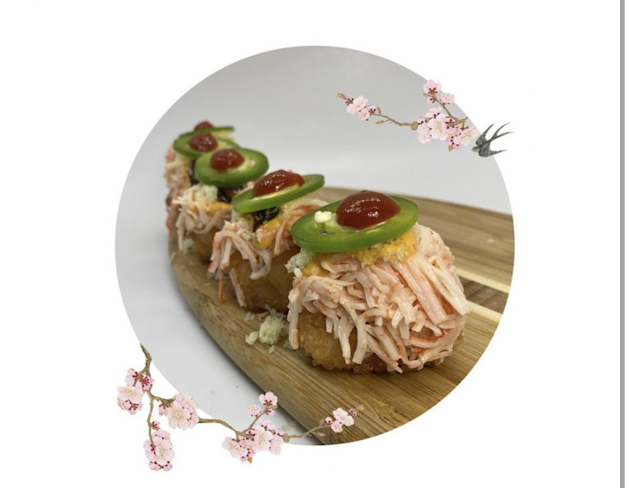 Order Crispy Spicy Crab Roll food online from Iron Chef store, Phoenix on bringmethat.com