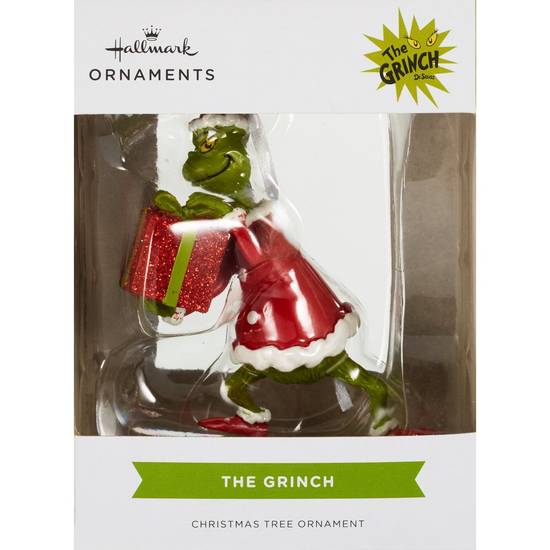 Order Hallmark Dr. Seuss How the Grinch Stole Christmas! Grinch With Present Christmas Ornament food online from Cvs store, CLOVIS on bringmethat.com
