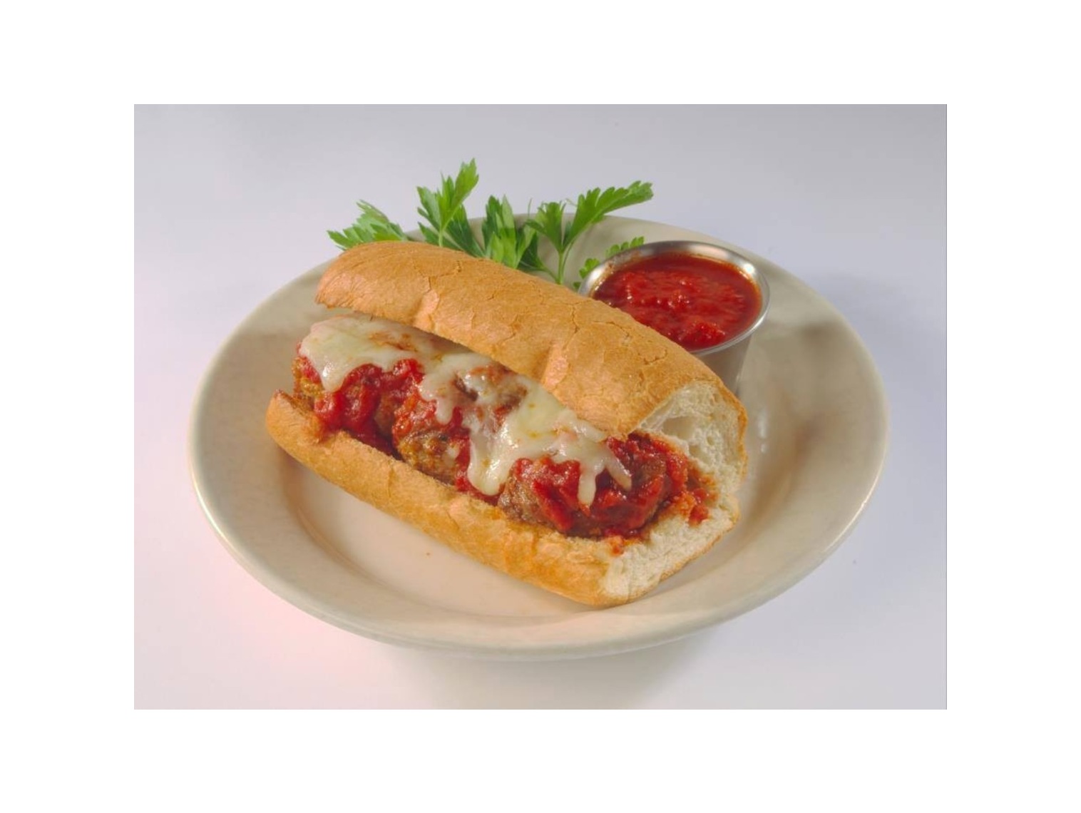 Order Meatball Sandwich Panino food online from Macianos Pizza & Pastaria store, Vernon Hills on bringmethat.com