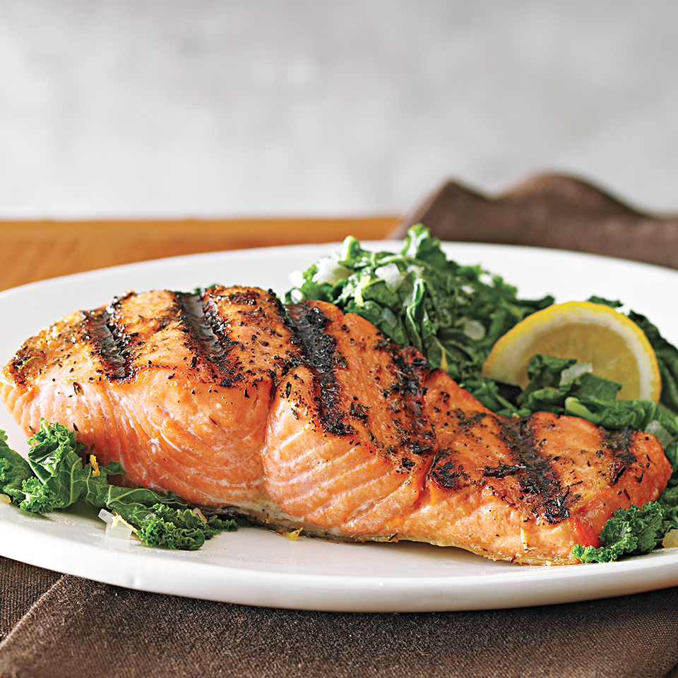Order 6 oz. Grilled Salmon food online from Miss Cranston Diner 2 And Grill store, West Warwick on bringmethat.com