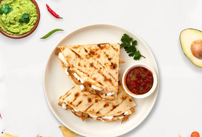 Order Quesadilla O'Cluck food online from Queso Palace store, San Francisc on bringmethat.com