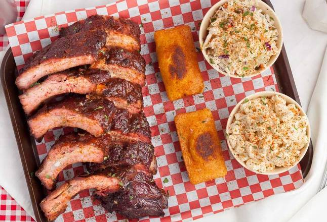 Order Baby-Back Pork Ribs food online from Abbey Real Texas Bbq store, San Diego on bringmethat.com