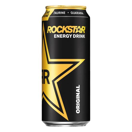 Order Rockstar Energy 16oz food online from Caseys Carry Out Pizza store, Braidwood on bringmethat.com