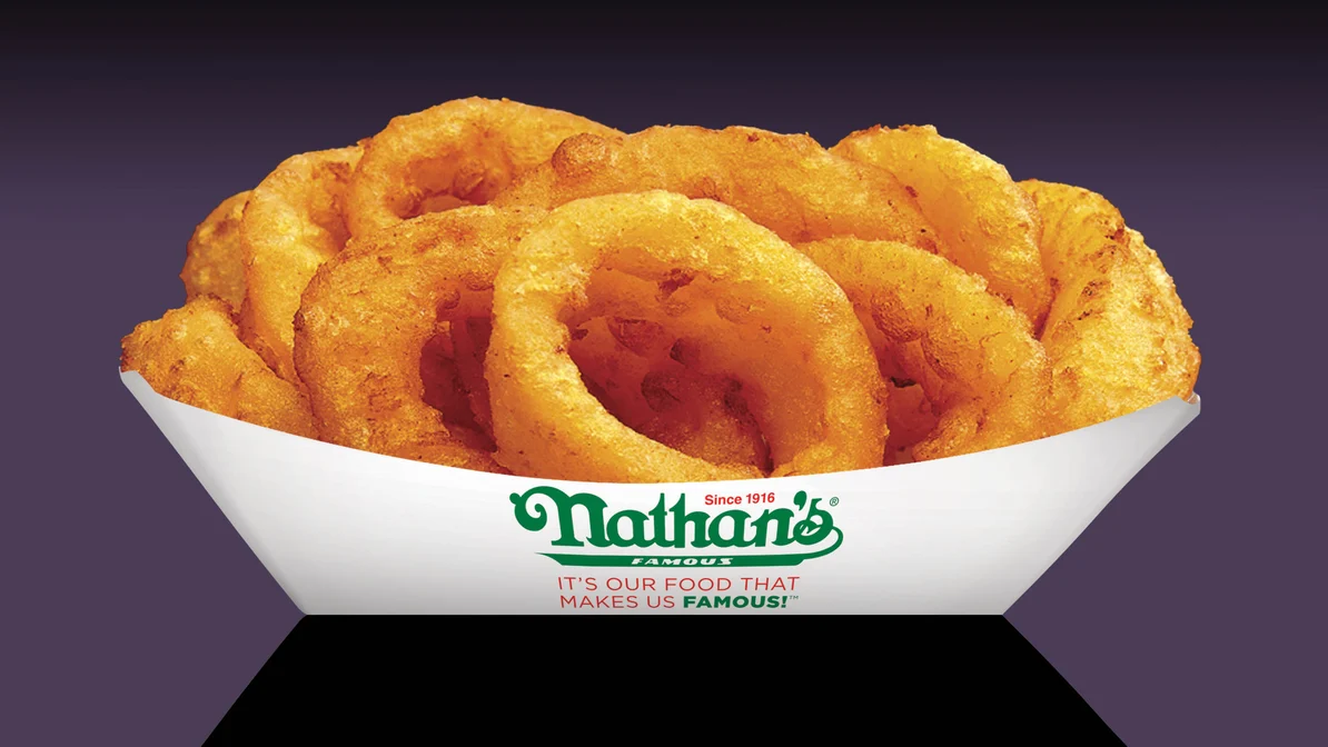 Order Onion Rings food online from Nathan Famous store, Fitchburg on bringmethat.com