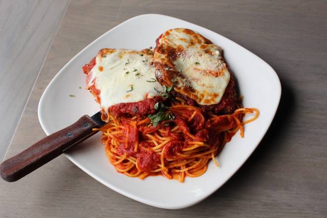 Order Chicken Parmigiana* food online from Uccello Ristorante store, Grand Rapids on bringmethat.com