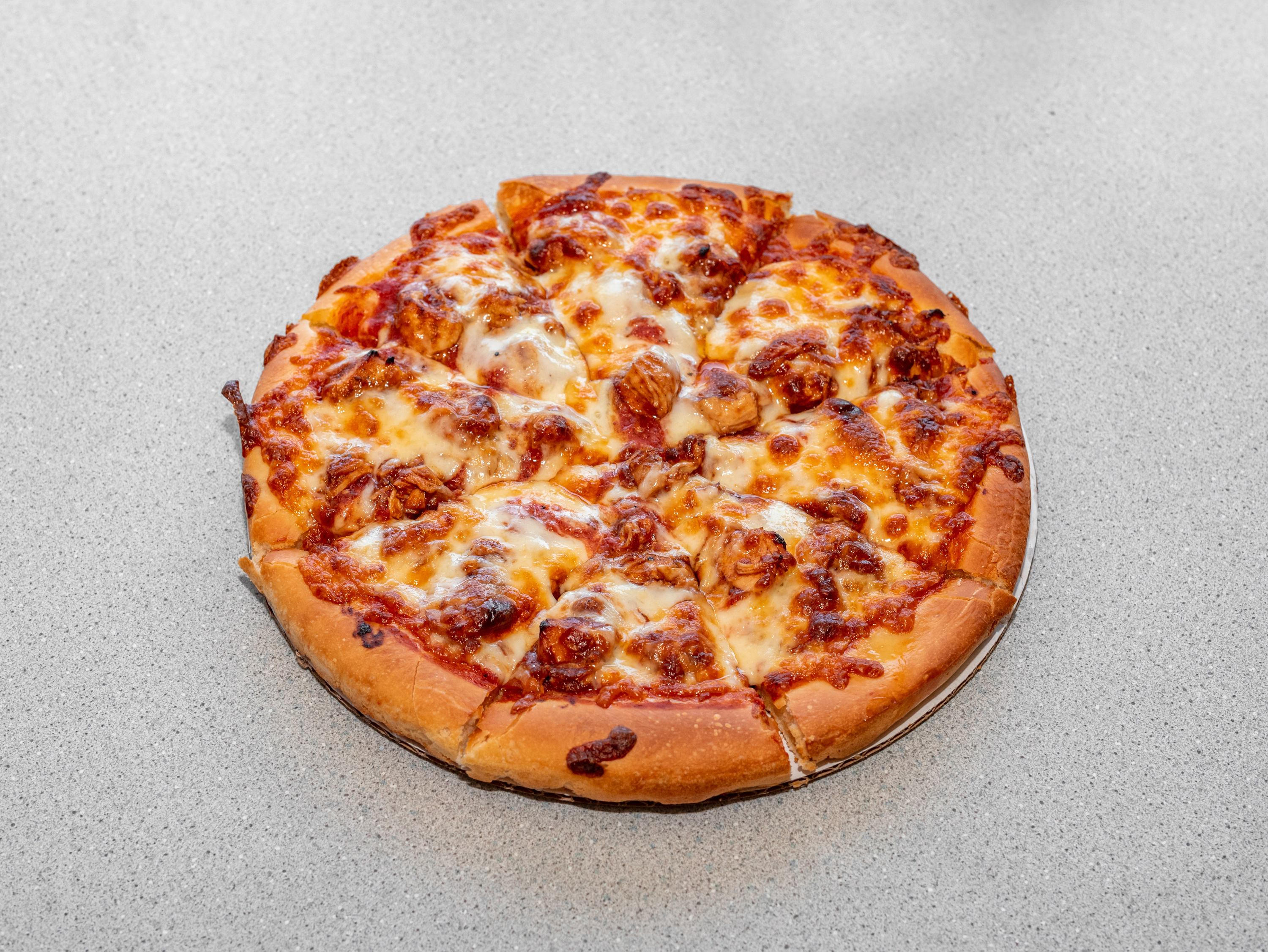 Order BBQ Chicken Pizza food online from Georgios House of Pizza store, Carver on bringmethat.com