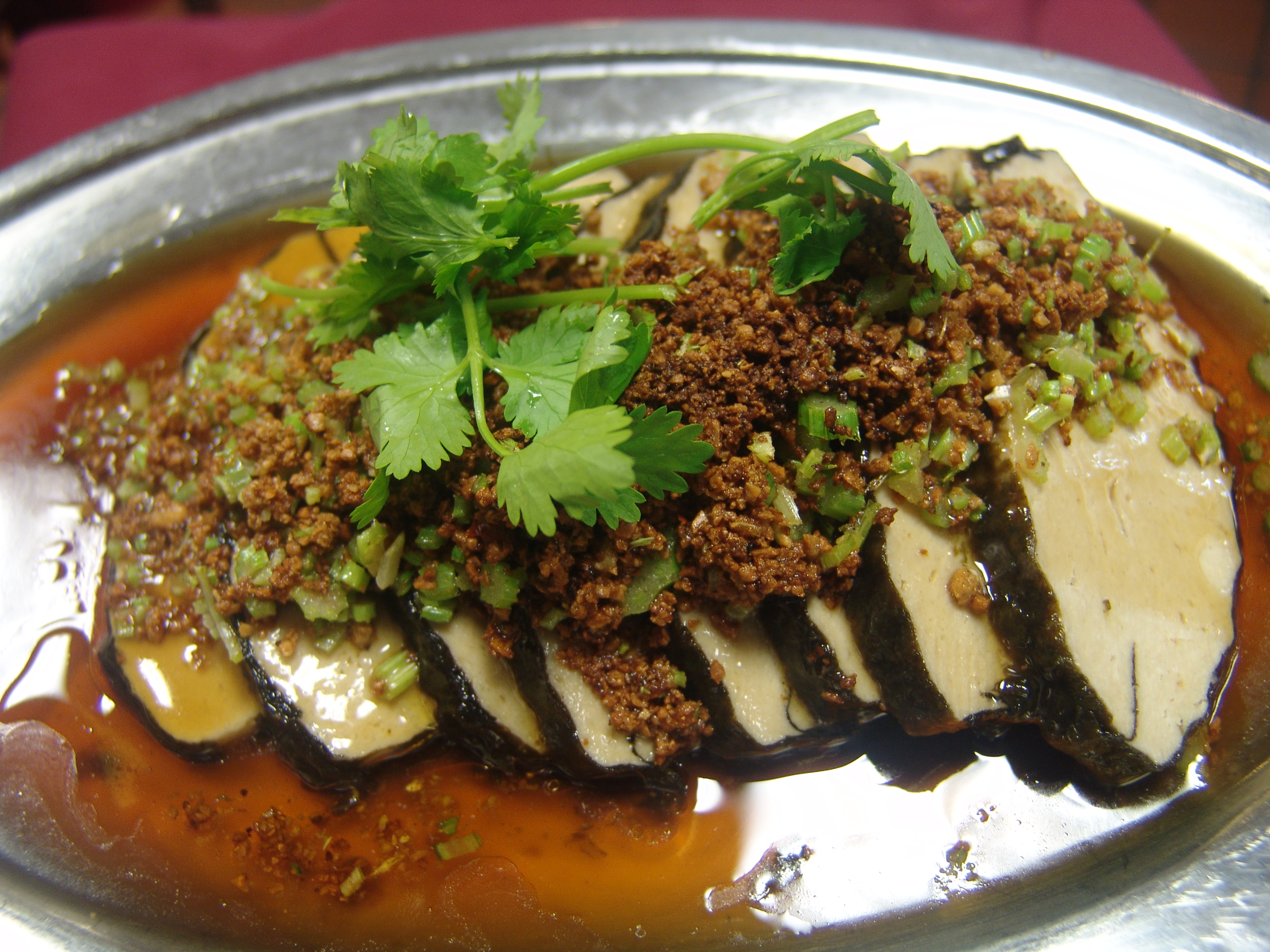 Order Vege Fish with Crispy Soybean Sauce 豆酥鱈魚 food online from Vege Paradise store, San Gabriel on bringmethat.com