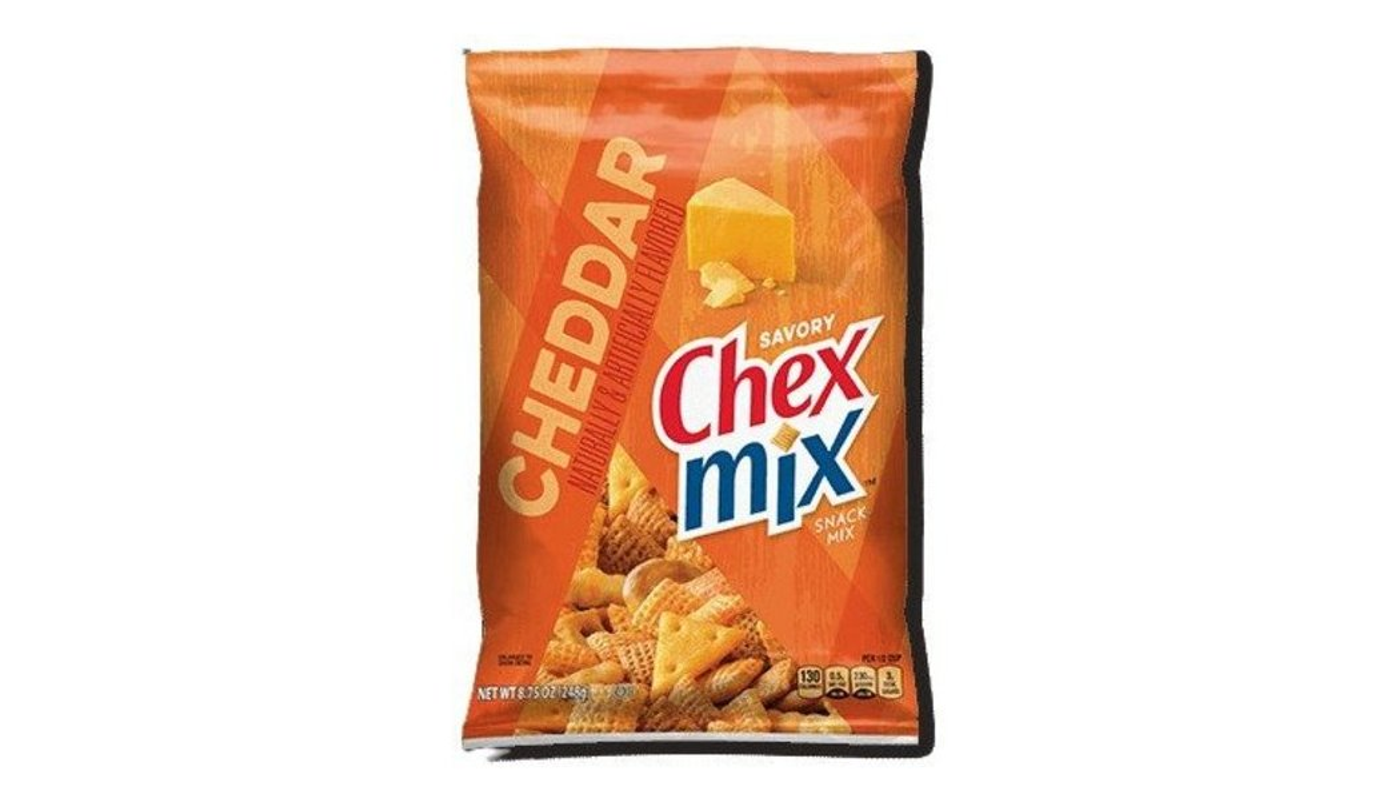 Order Chex Mix Snack Mix Cheddar 3.75 oz Bag food online from Orcutt Liquor & Deli store, Orcutt on bringmethat.com