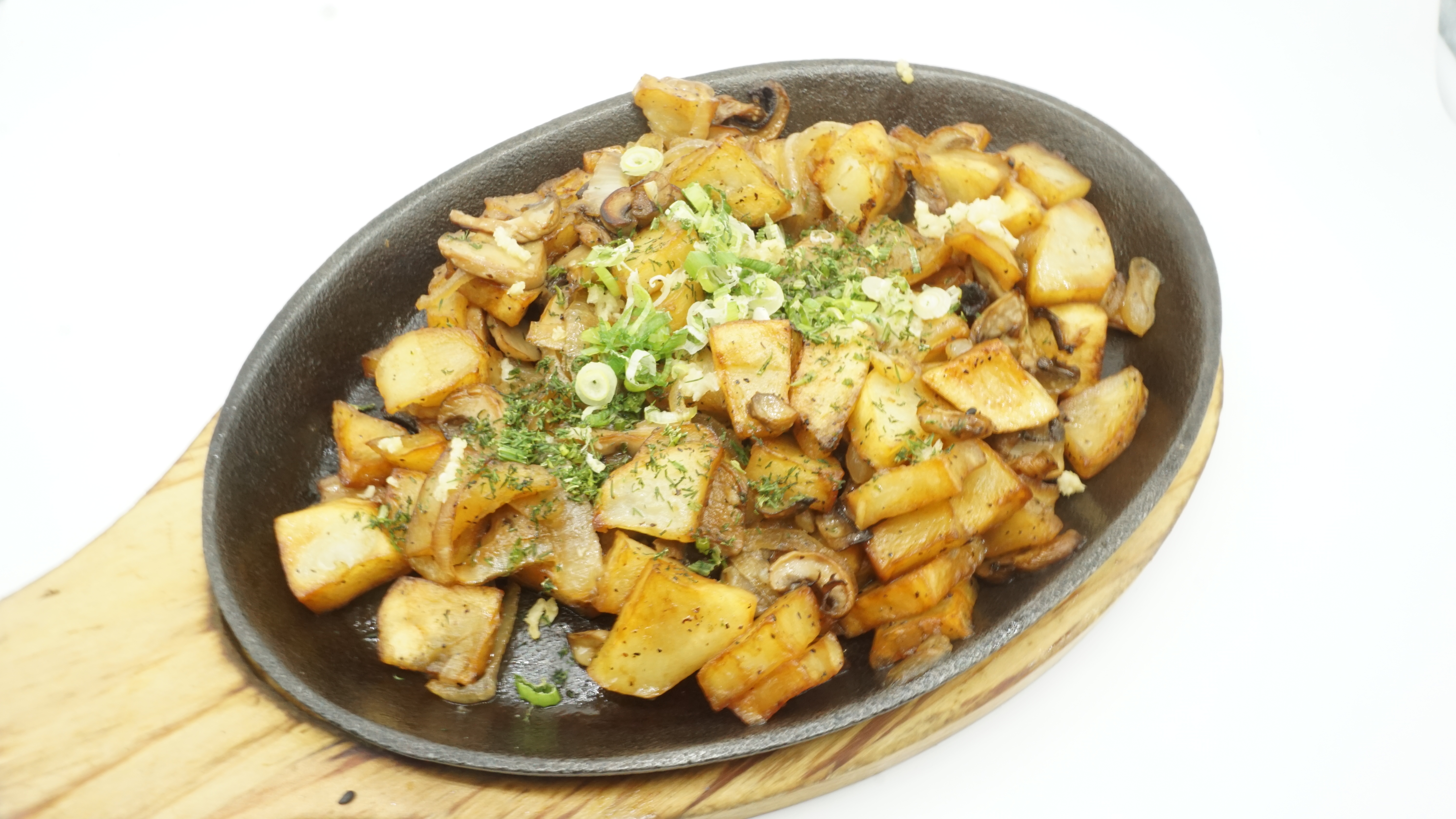 Order Home Made Fries with Mushrooms and Garlic food online from Asian Cuisine store, New York on bringmethat.com