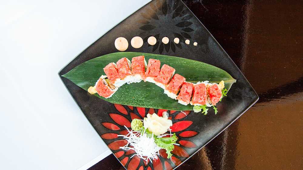 Order Red Dragon Roll food online from Izumi Japanese Steak House & Sushi Bar store, Windsor Locks on bringmethat.com