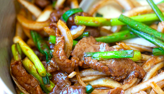 Order 45. Mongolian Beef food online from China Kitchen store, Anaheim on bringmethat.com