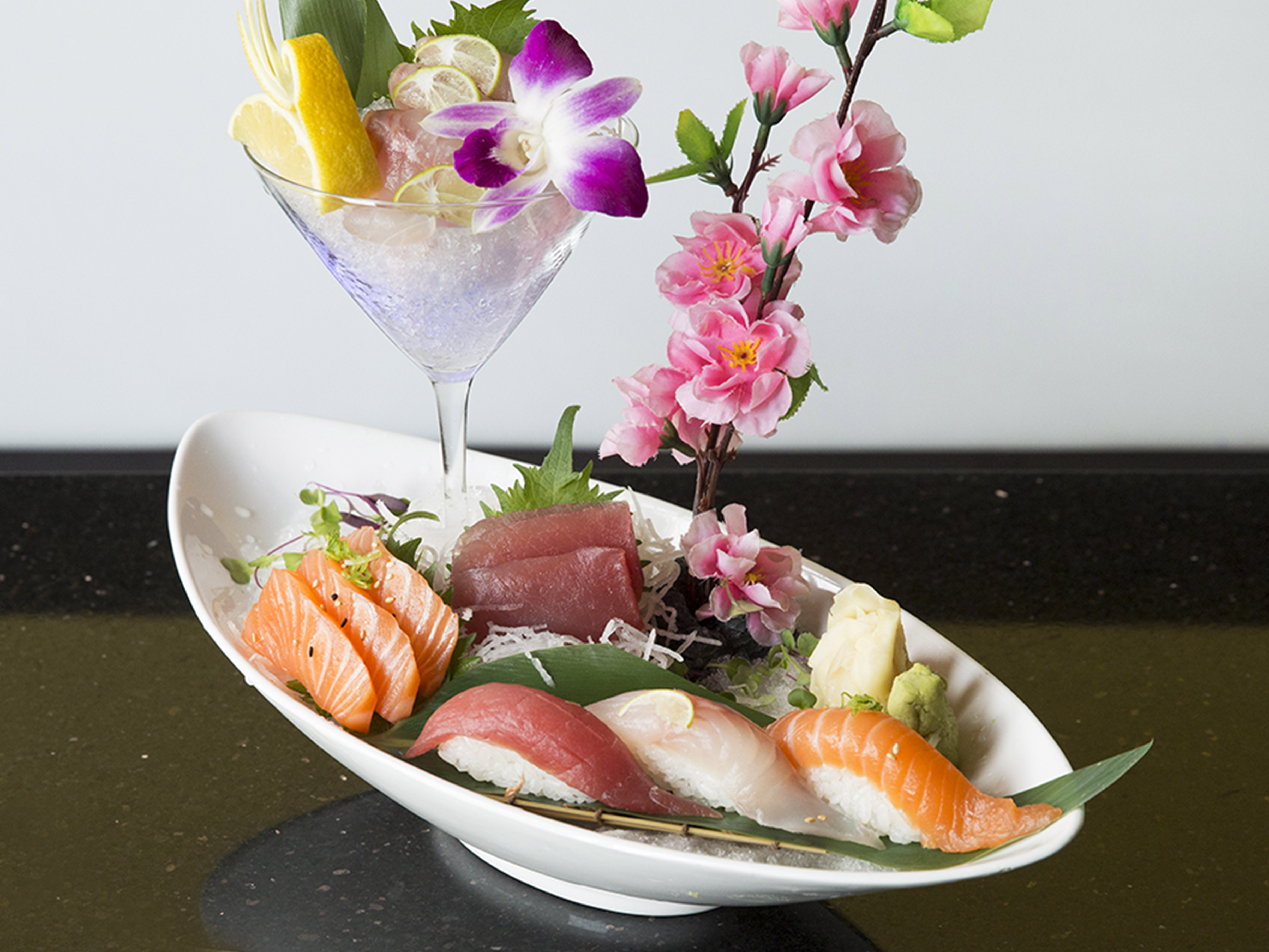 Order Sushi and Sashimi Platter for 1 food online from Okinawa Sushi Tennyson store, Denver on bringmethat.com