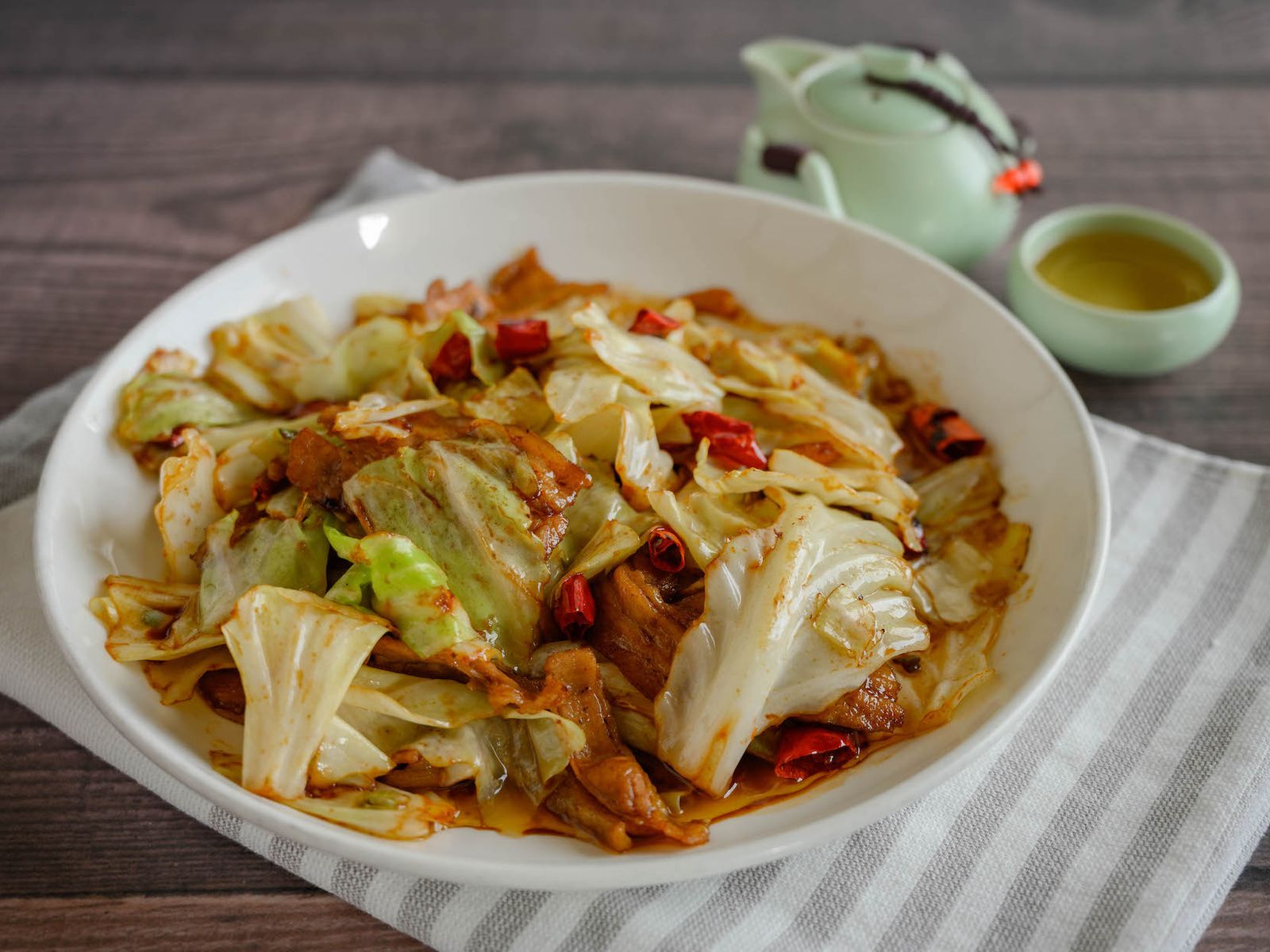 Order Chinese Cabbage (Hunan Style Or Chili Stir Fried Or W. Crystal Noodle) 包菜(手撕、炝炒、粉丝) food online from Lao Sze Chuan Chinese Restaurant store, Champaign on bringmethat.com