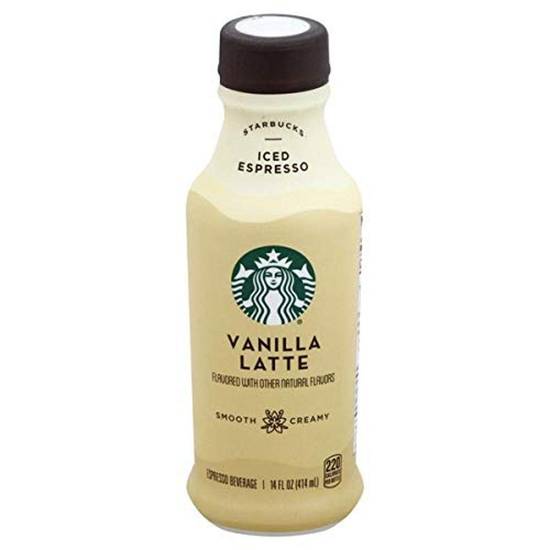 Order Starbucks Iced Vanilla Latte food online from Deerings Market store, Traverse City on bringmethat.com