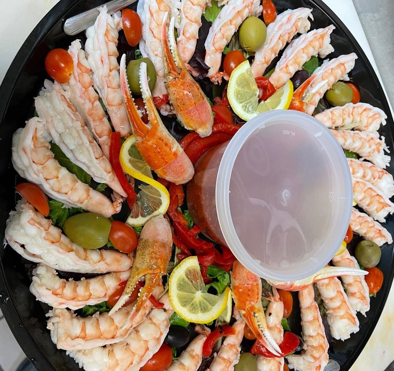Order Half tray shrimp cocktail  food online from Chris Pizza store, Clifton on bringmethat.com