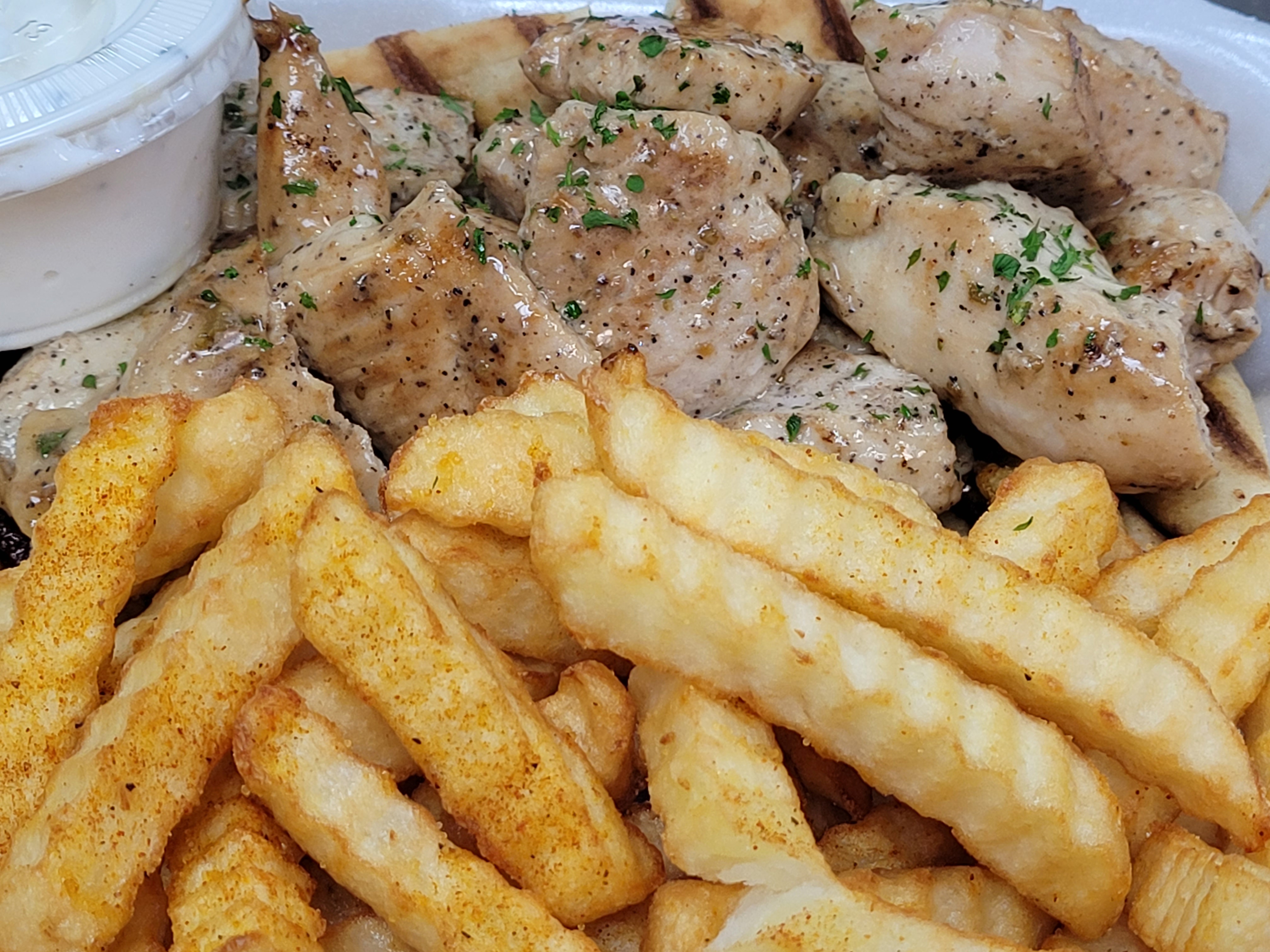 Order Chicken Soulvaki food online from Illianos Pizza store, Clemmons on bringmethat.com