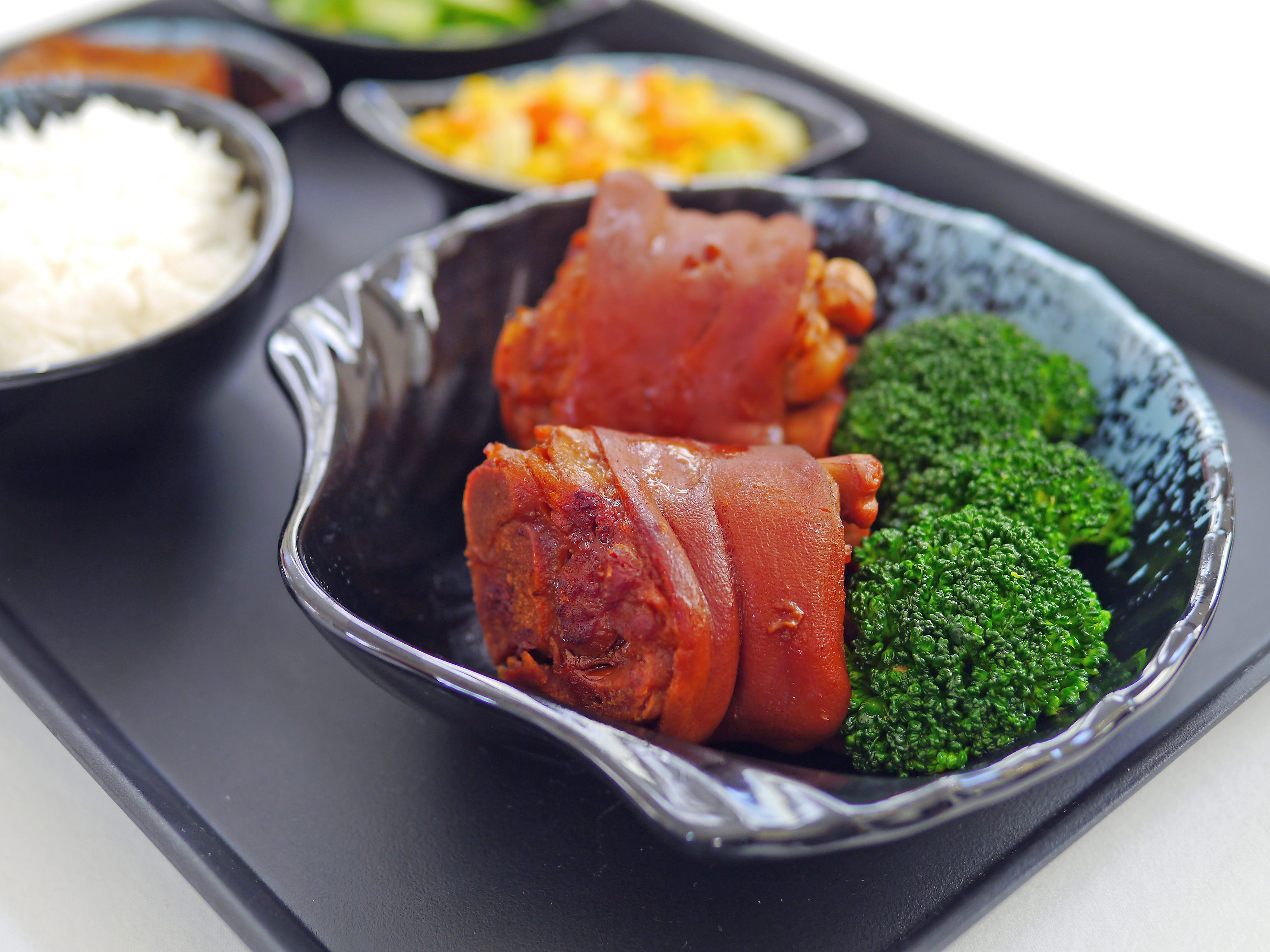 Order 19. Marinated Pork Hand Bento 豬腳飯 food online from BD Cafe store, Chino on bringmethat.com
