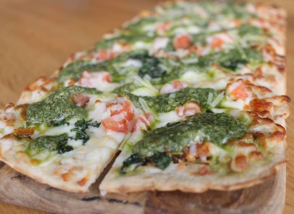 Order Margherita Flatbread food online from Crooked Pint Ale House store, Savage on bringmethat.com