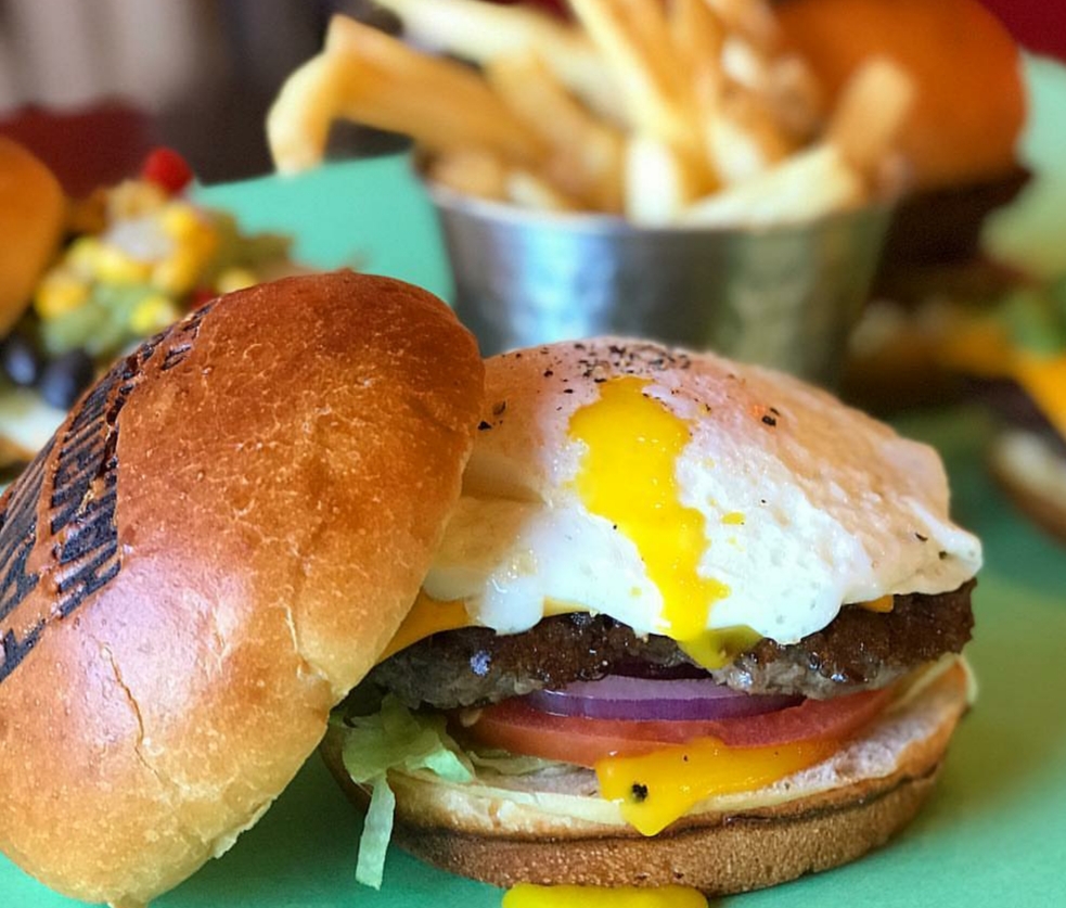 Order Fried Egg Burger food online from Famous Hamburger store, Canton on bringmethat.com