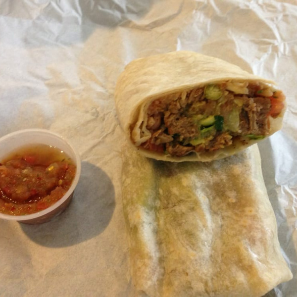 Order 8016. The Works Burrito food online from Ranchos Cocina store, San Diego on bringmethat.com