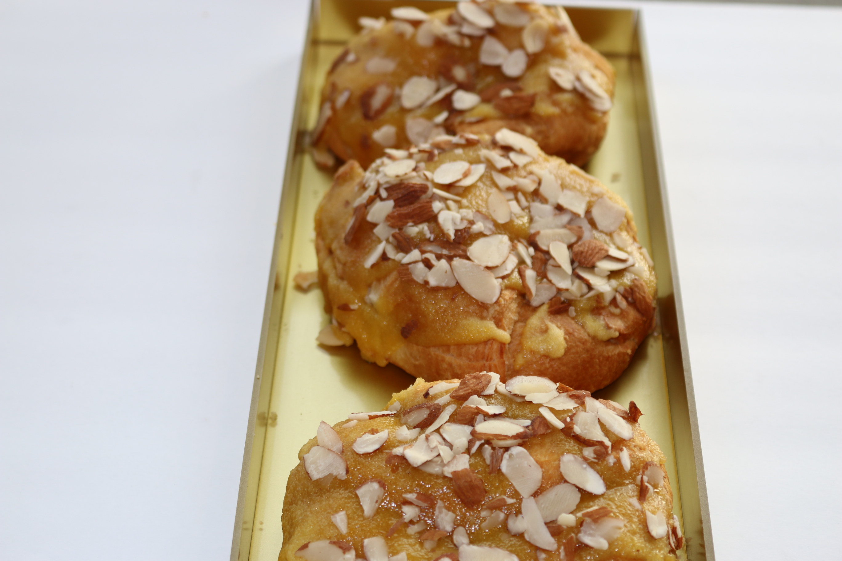 Order Mini Almond Croissants Package food online from Chickpeas Mediterranean store, Las Vegas on bringmethat.com