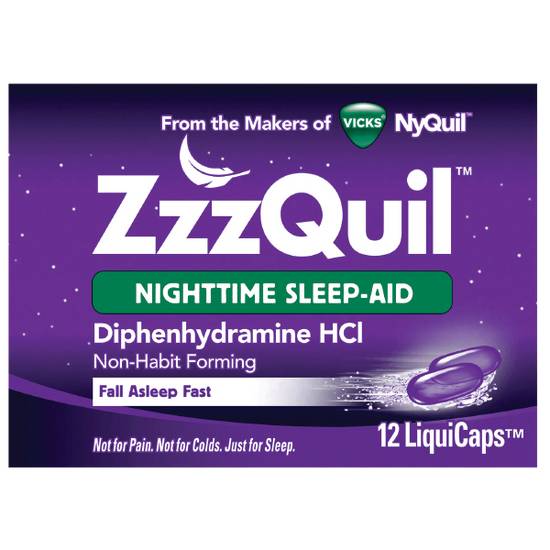 Order ZZZQuil Sleep Aid 12ct food online from Casey's General Store store, Council Bluffs on bringmethat.com