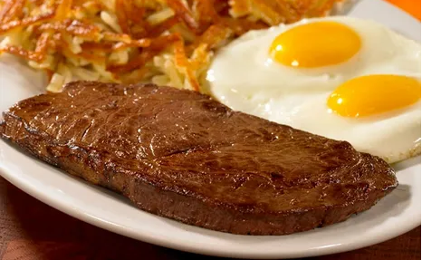 Order Rib-Eye Steak & Eggs food online from Grace's Restaurant store, Southington on bringmethat.com