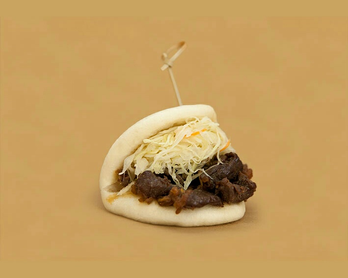 Order 8. Marinated Beef Bun food online from Mama ghanoush store, New York on bringmethat.com