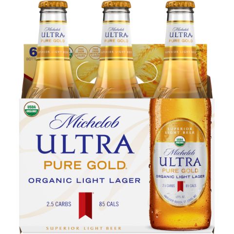 Order Michelob Ultra Pure Gold 6 Pack 12oz Bottle food online from 7-Eleven store, Evans Mills on bringmethat.com