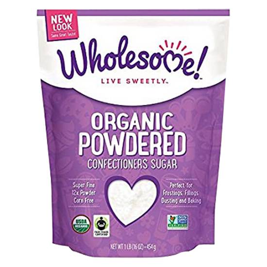 Order Wholesome Organic Powdered Confectioners Sugar 1lb food online from Everyday Needs by Gopuff store, Roseville on bringmethat.com