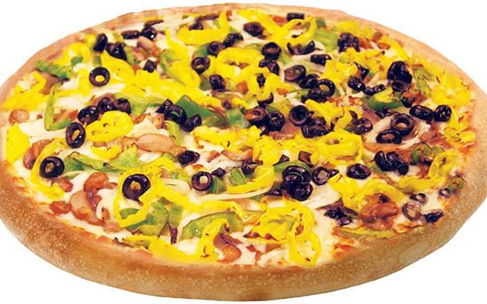 Order Veggie Pizza - Small 10" (6 Slices) food online from Happy's Pizza store, Detroit on bringmethat.com