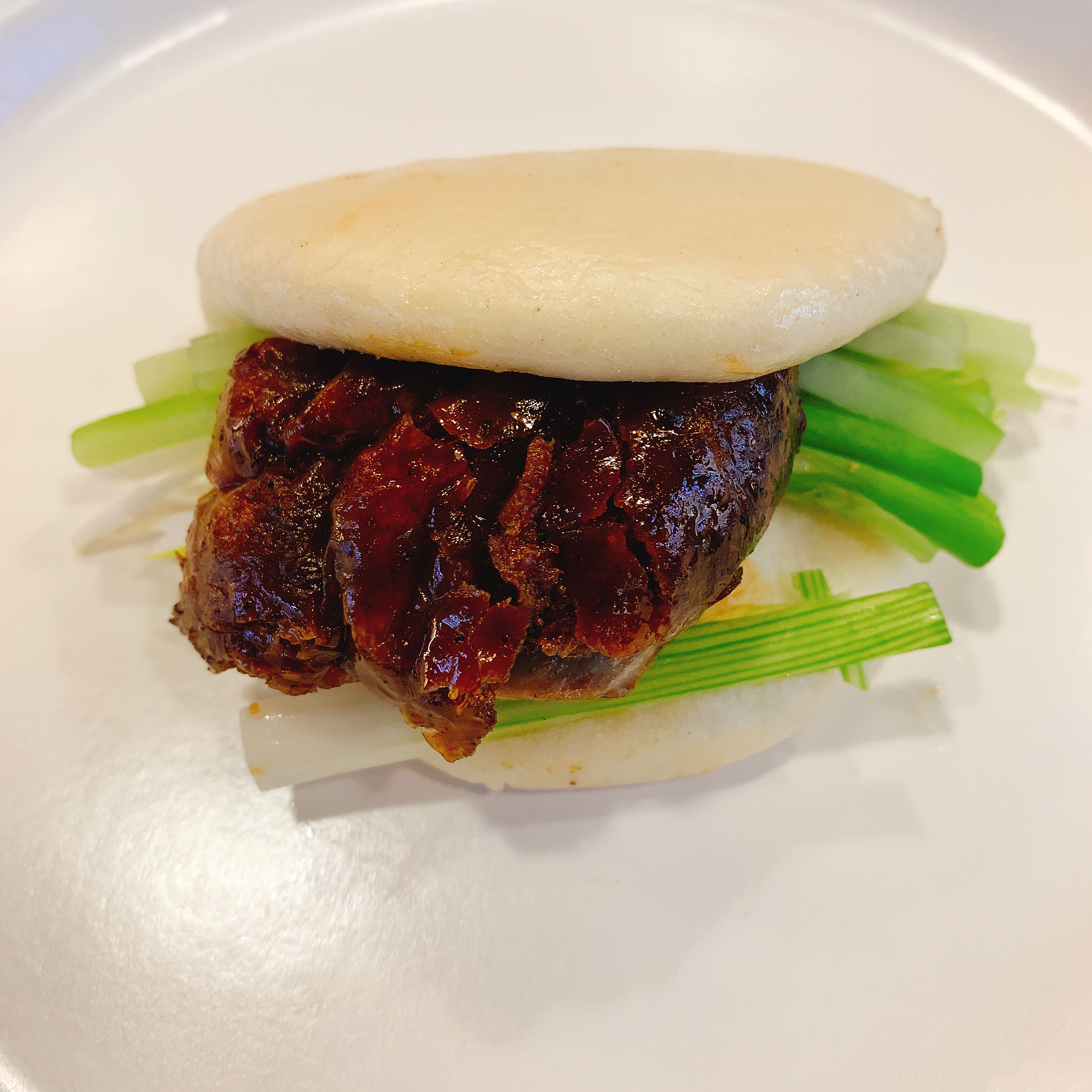 Order A8. Peking Duck Bun food online from Ollie's To Go store, New York on bringmethat.com