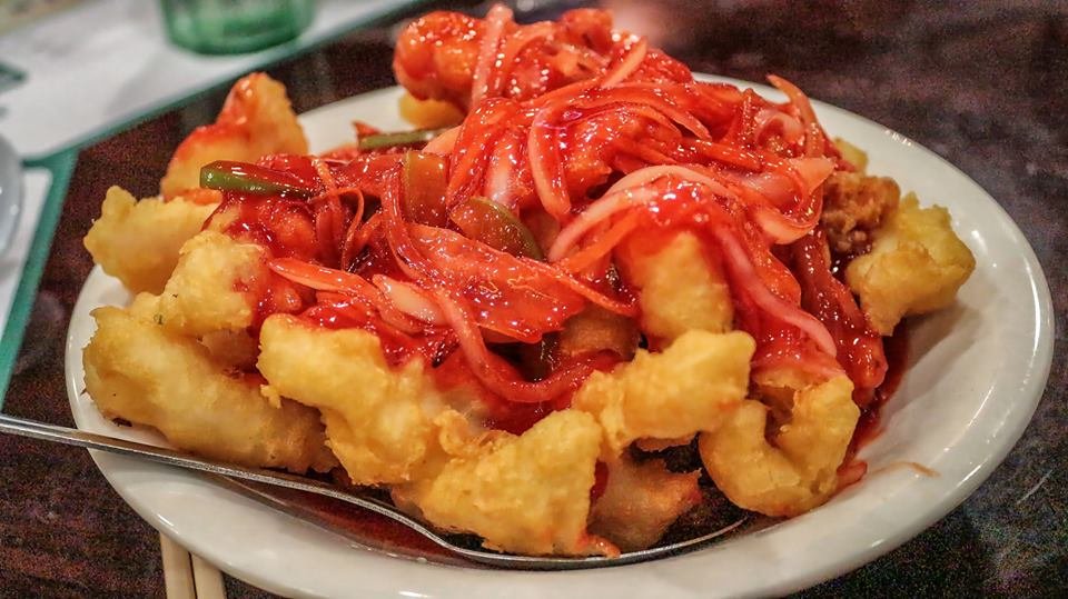 Order Fish Fillet with Sweet and Sour Sauce/五柳班片 food online from Sam Woo Bbq store, San Gabriel on bringmethat.com