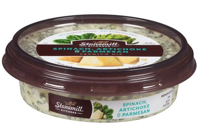 Order Stonemill Premium Spinach, Artichoke & Parmesan Dips (10 oz.) food online from Bel Clift Market store, SF on bringmethat.com
