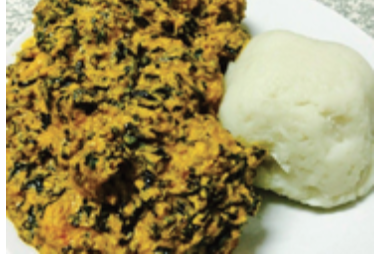 Order Egusi And Yam Fufu food online from Prime Restaurant store, Hyattsville on bringmethat.com