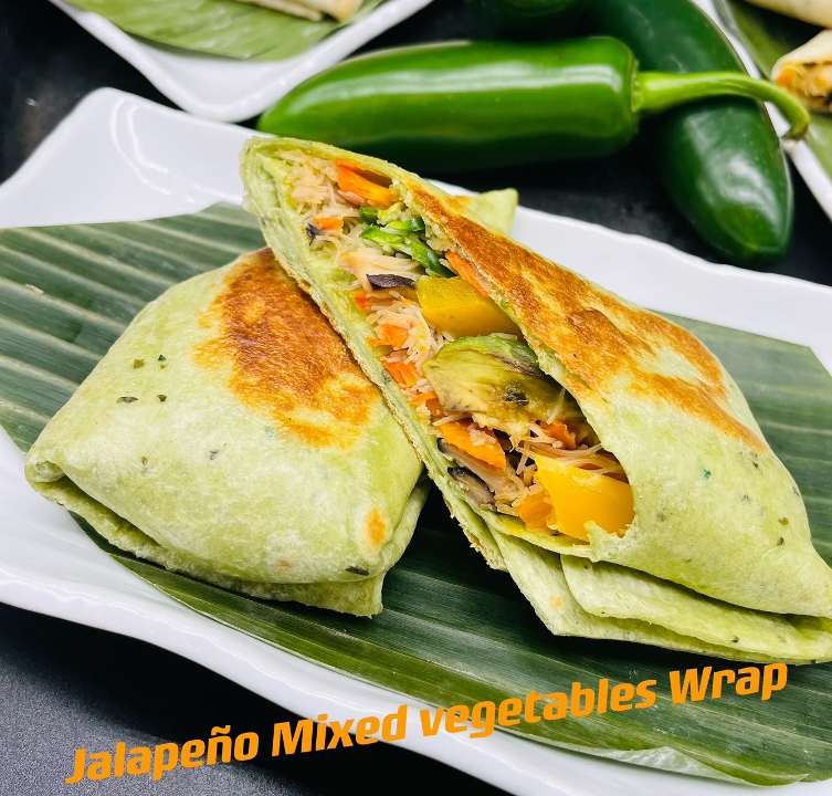Order M8 Jalapeno Mixed Vegetable Wrap food online from Sushi Too store, Pittsburgh on bringmethat.com
