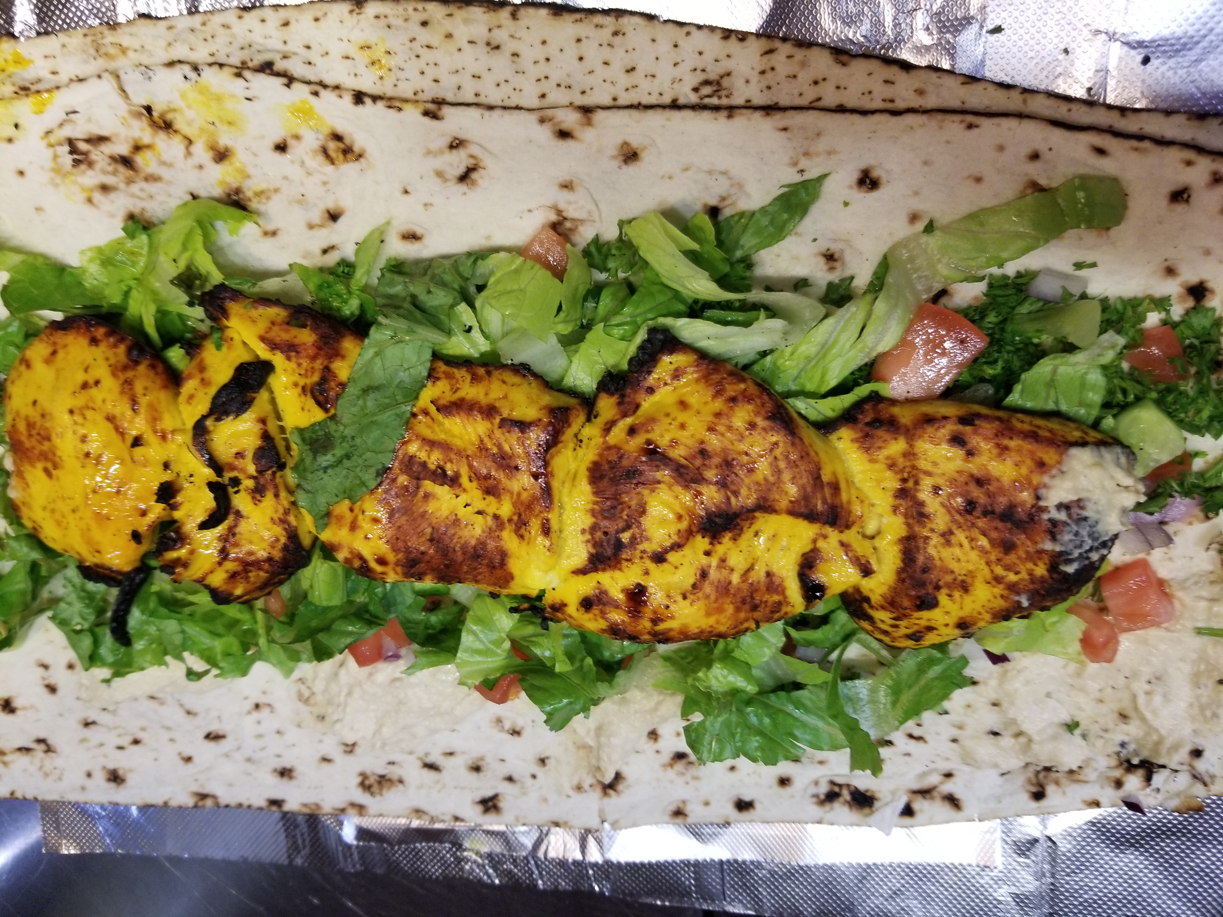 Order Chicken Breast Wrap food online from Kababe Grill store, Northridge on bringmethat.com