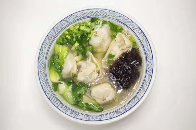 Order Pork Shrimp bok choy Wonton 荠菜云吞 food online from East Flour store, Jersey City on bringmethat.com