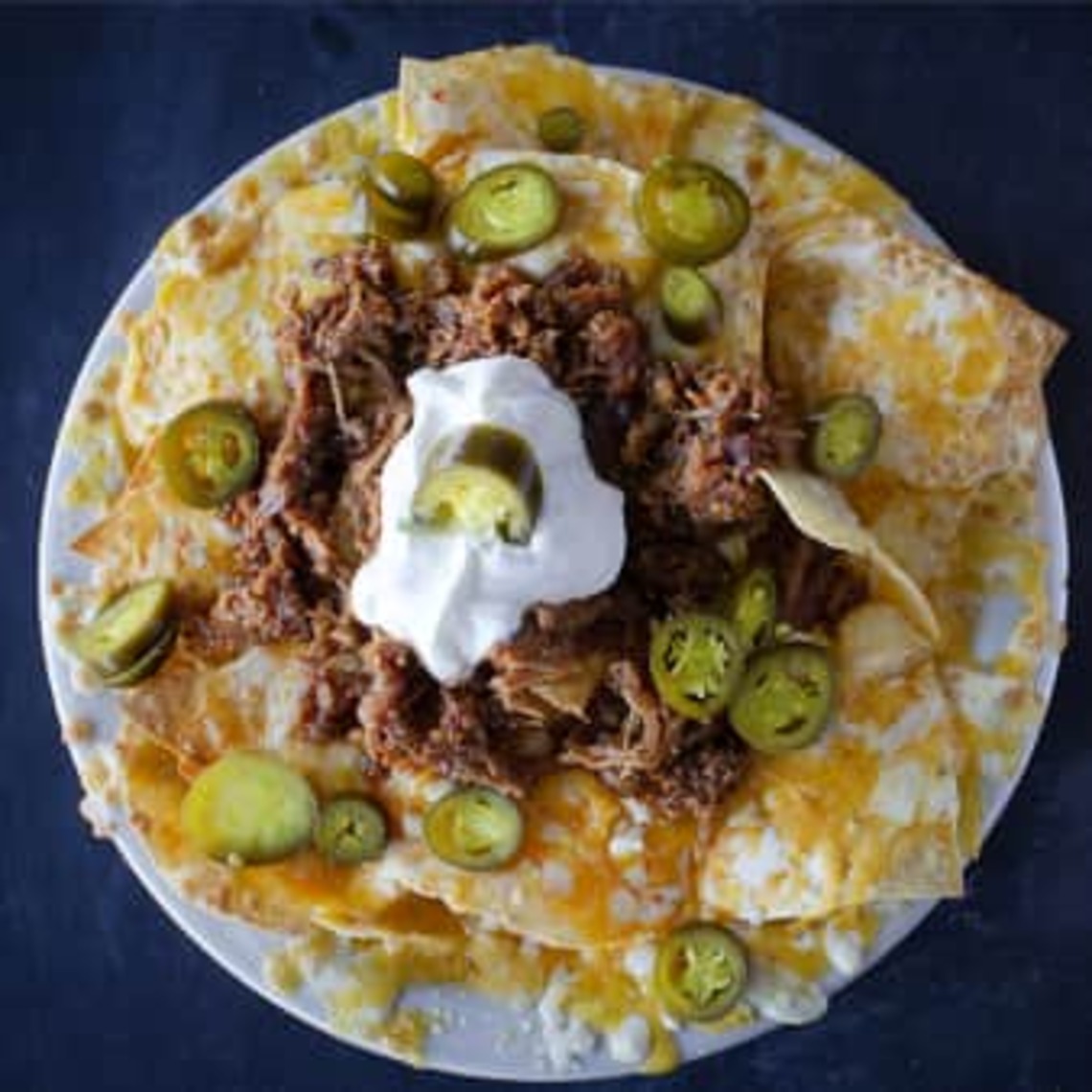 Order BBQ Pulled Pork Nachos food online from The Post Sports Bar & Grill store, Maplewood on bringmethat.com