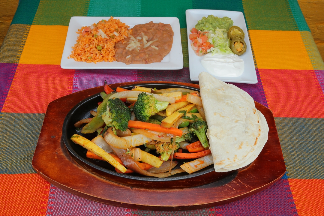 Order Grilled Vegetables Fajita food online from Refried Beans store, New York on bringmethat.com