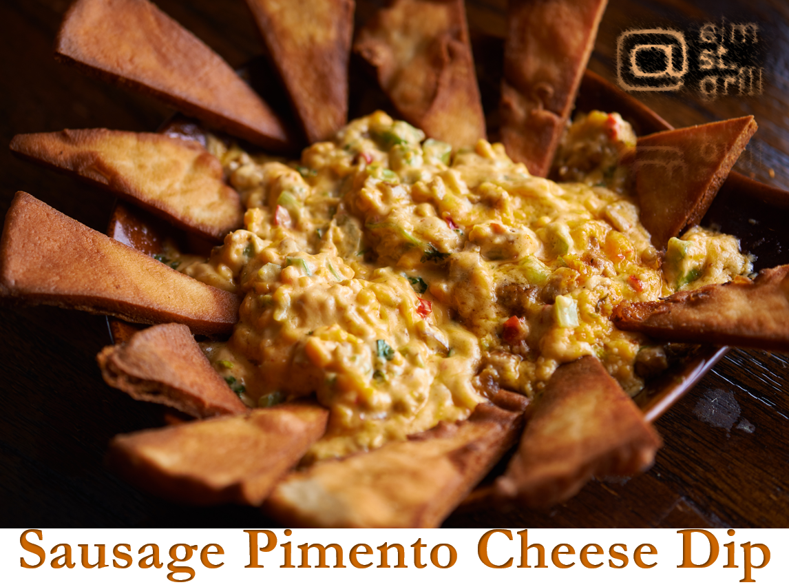 Order Sausage Pimiento Cheese Dip food online from @ Elm St. Grill store, Greensboro on bringmethat.com