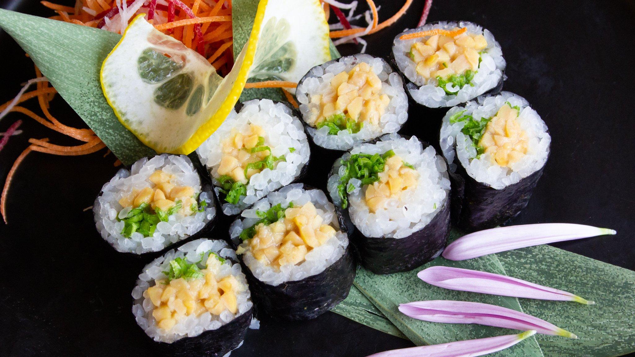 Order Natto Maki Roll food online from Hapa Sushi Grill and Sake Bar Lodo store, Denver on bringmethat.com