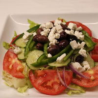 Order Greek Salad food online from Piccola Italia Pizza store, Miami on bringmethat.com