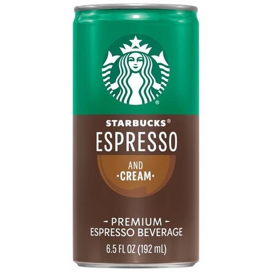 Order Starbucks Espresso and Cream 6.5 oz can food online from The Metropolitan store, North Wales on bringmethat.com