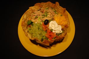 Order Taco Salad food online from Manuel's Mexican store, Phoenix on bringmethat.com