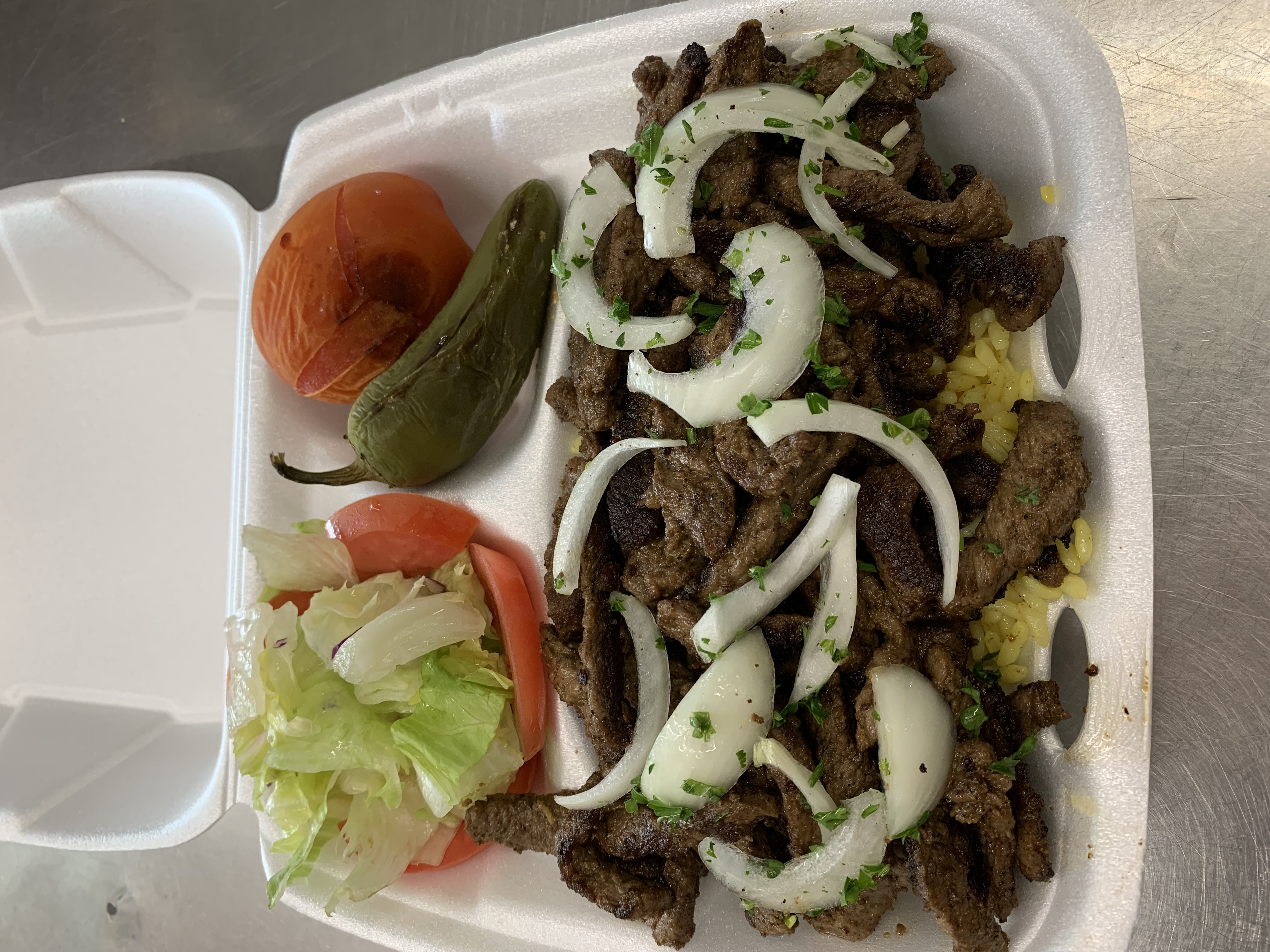 Order beef shawarma combo food online from La Pizza And Mediterranean Kitchen store, East Los Angeles on bringmethat.com
